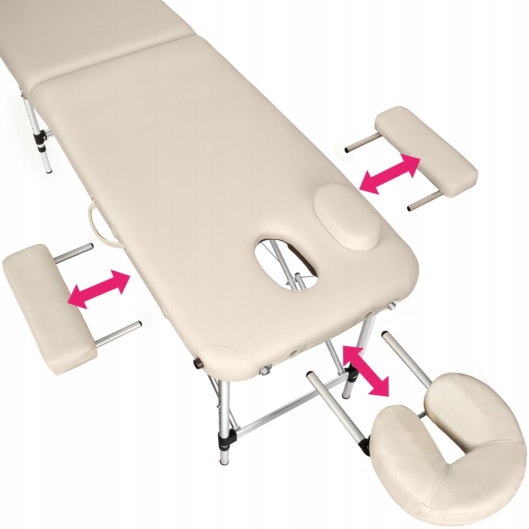 2-zone massage table with upholstery and aluminum frame Manufacturer code 402787