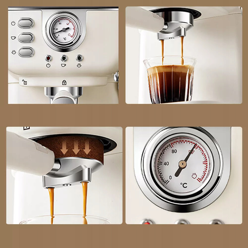 20 BAR, ESPRESSO AND CAPPUCCINO 1050W COFFEE MAKER, MILK FROTHER Brand no brand