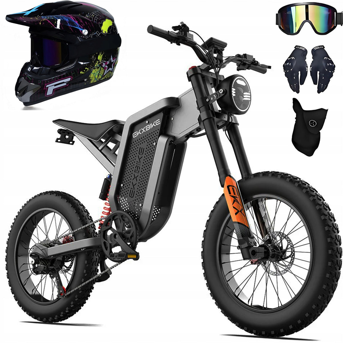 20''EKX X21 Electric Motorcycles 2000W 55KMH 48v 35AH 150KM