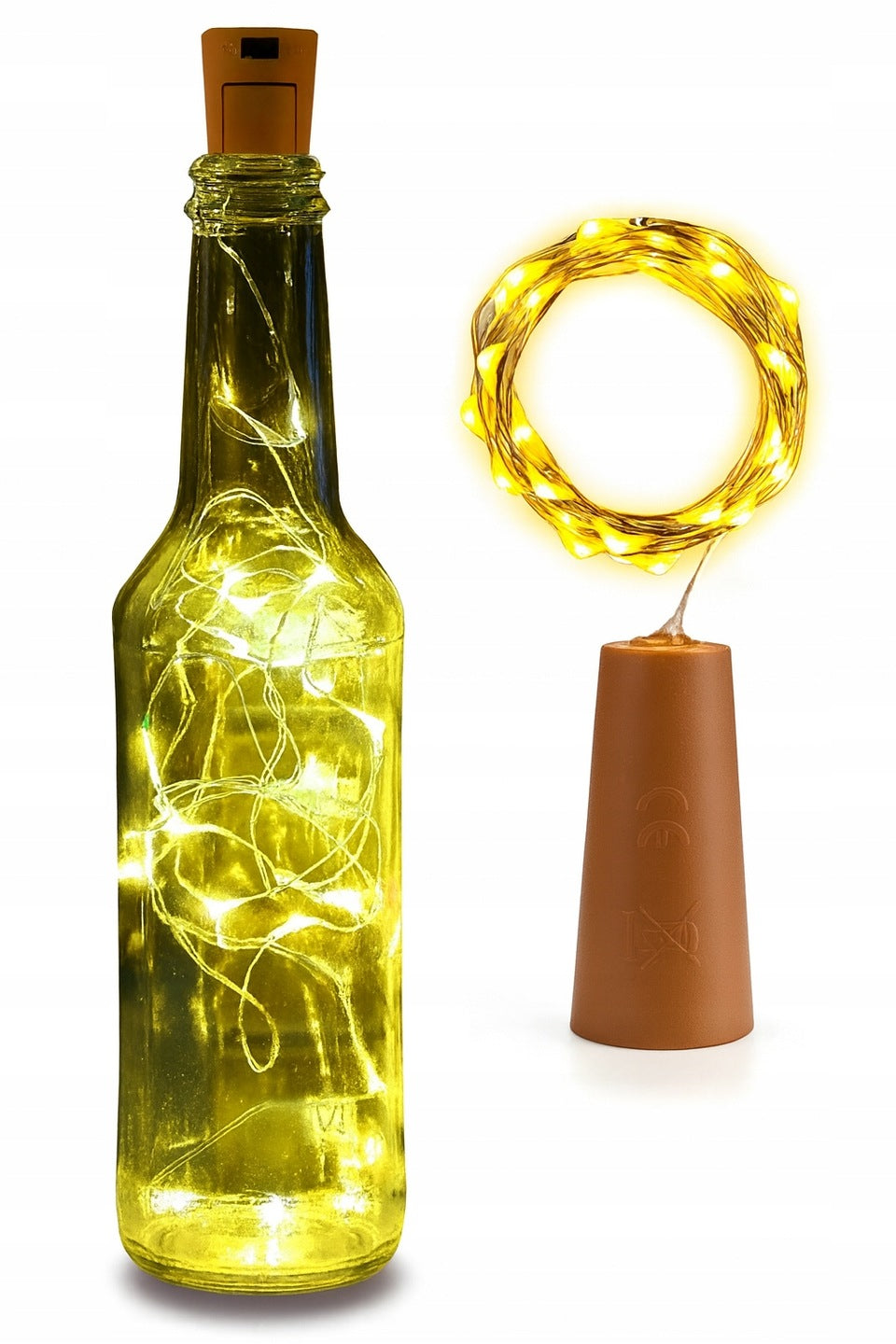 20 LED BATTERY OPERATED WIRE LIGHTS BOTTLE STOPPER