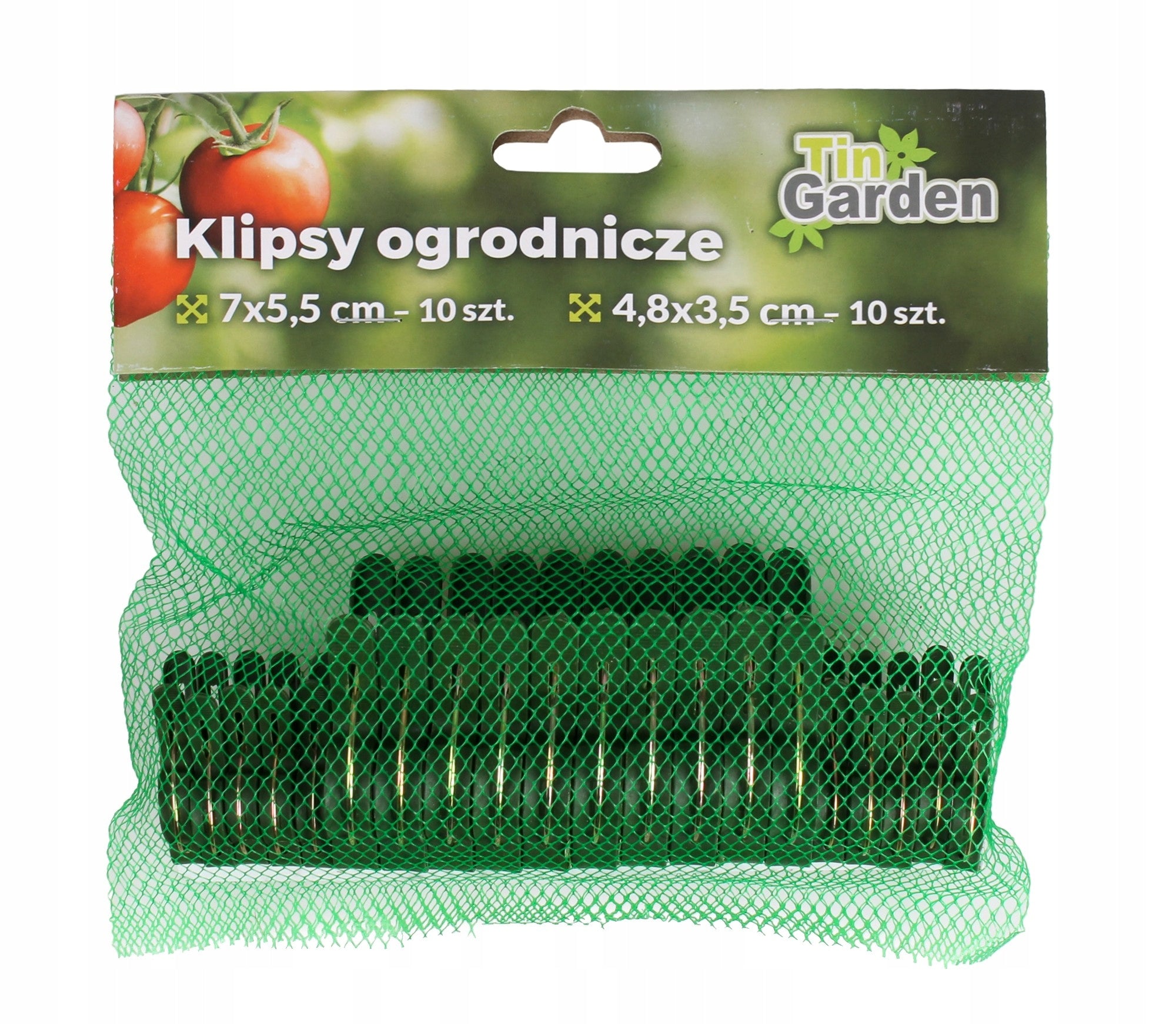 20 pcs GARDENING CLIPS FOR PLANTS 2 SIZES 7x5,5cm / 4,8x3,5 cm Brand Tin Tours