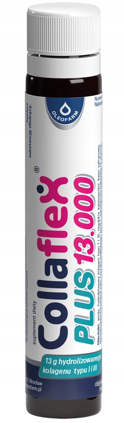 20 x OLEOFARM Collaflex Plus Collagen 13.000 Shot (25 ml) Brand Oleofarm