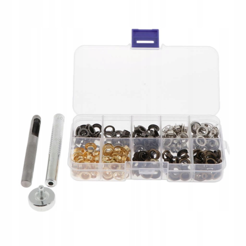 200 Sets Brass Eyelets with Washers Includes Install Tool And Storage Case Brand no brand
