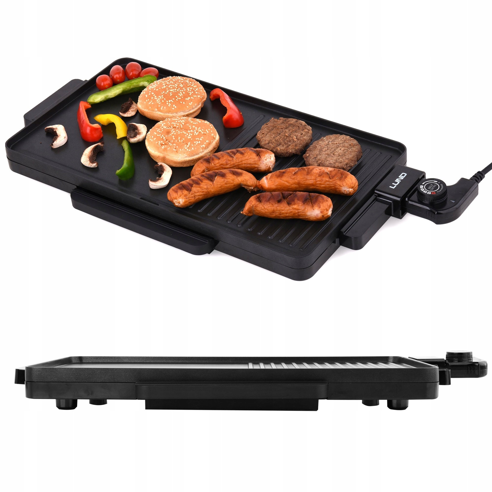 2000W ELECTRIC TABLE GRILL WITH ADJUSTABLE TEMP Brand no brand