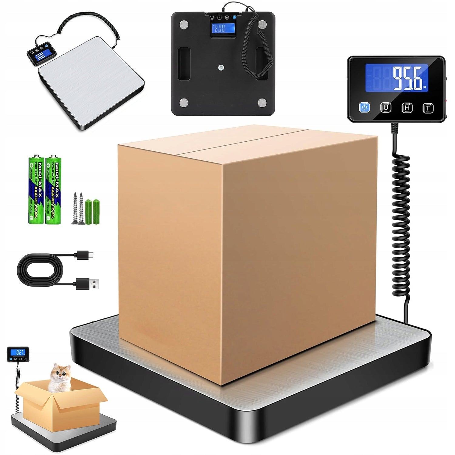 200KG ELECTRONIC SCALE WITH MORE THAN 4 UNITS FOR HOME AND STORE