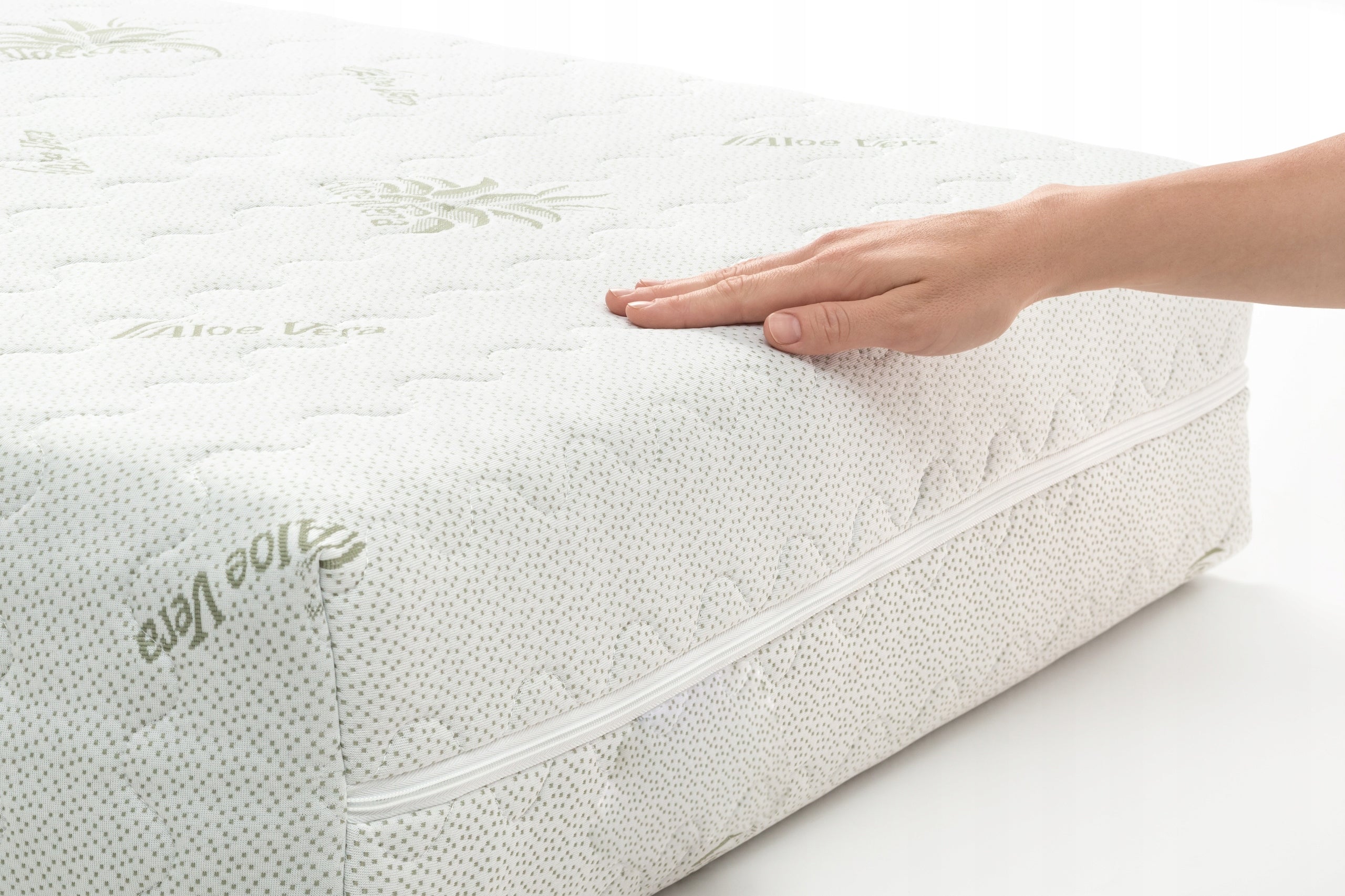 200x220 cm Pocket Spring Mattress with Coconut Fiber and Aloe Vera - 22cm Thick (PALOMA) Brand ŚpijZdrowo
