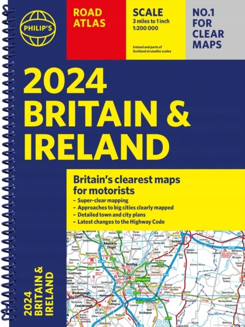 2024 Philip's Road Atlas Großbritannien und Irland