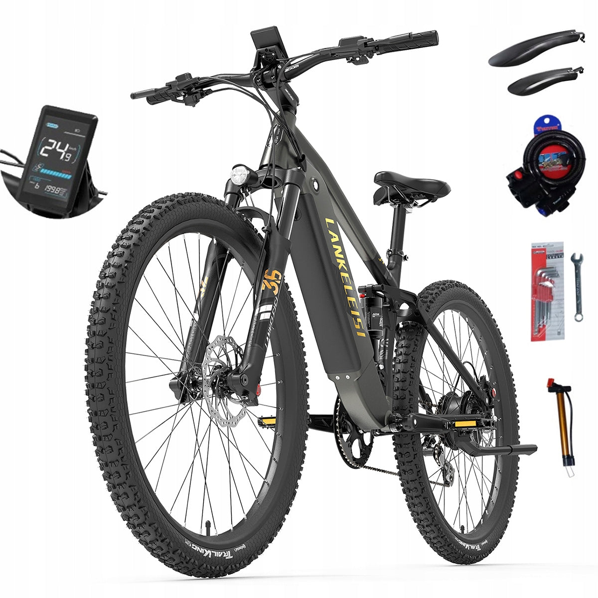 2025 New All-terrain Electric Vehicle LANKELEISI 1000W Samsung 20AH Shimano