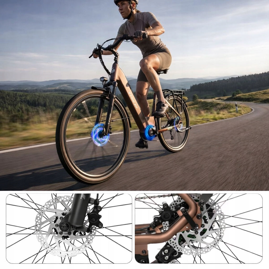 2026 City electric bike TTGO C7 SE 36V 18Ah 130HP Shimano 9-sp Maximum rated power electric bike (under 250W)