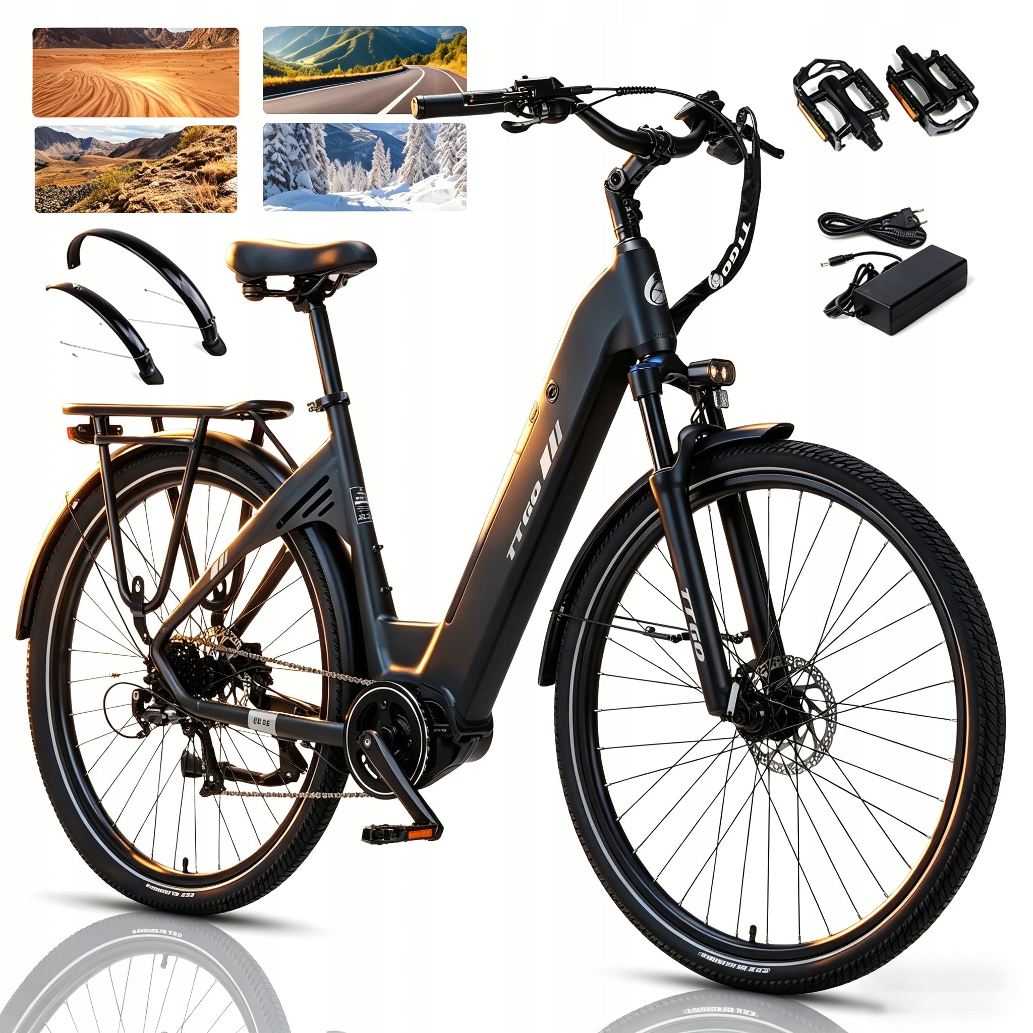 2026 City electric bike TTGO C7 SE 36V 18Ah 130HP Shimano 9-sp