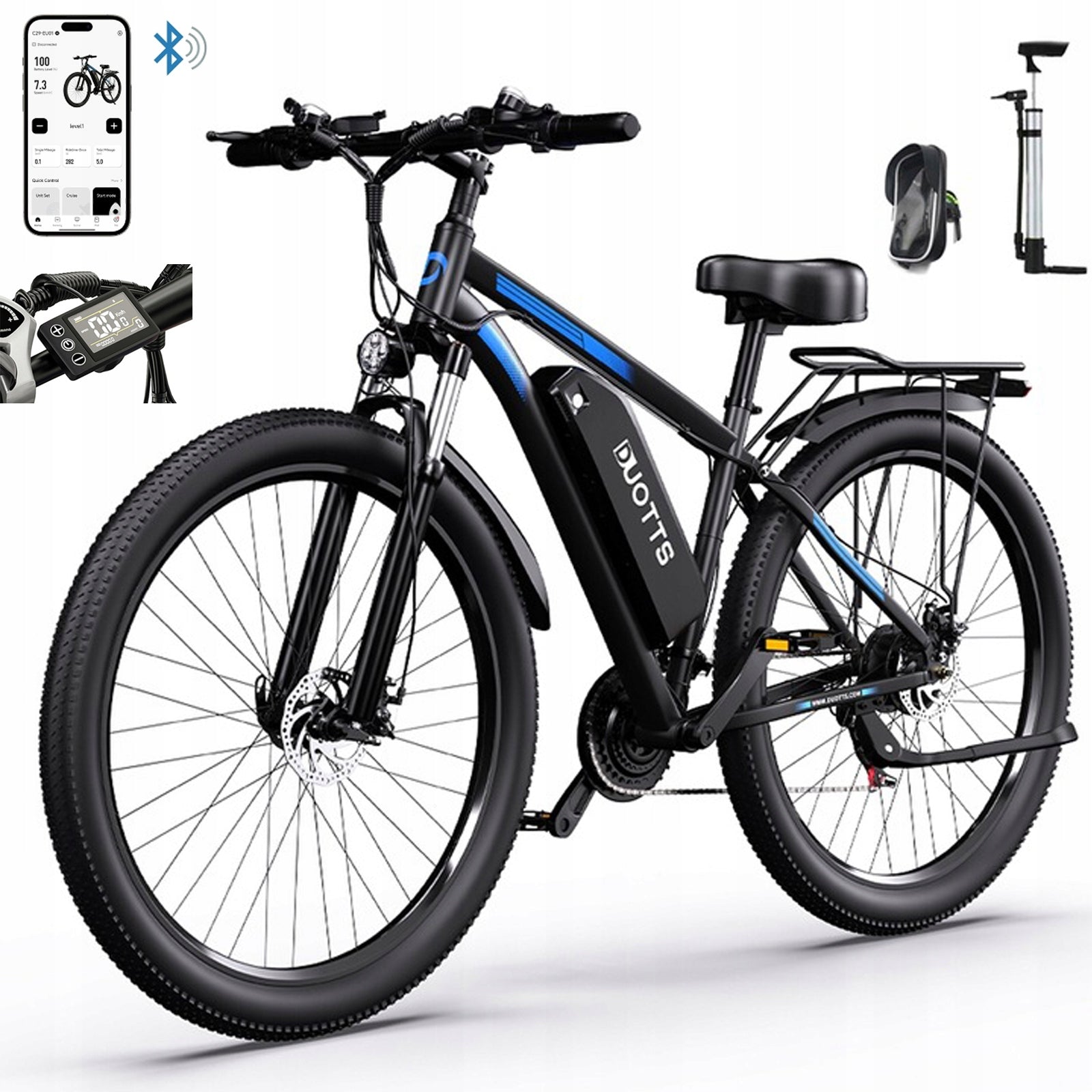 2026 DUOTTS C29 48V 15AH 1000W 55KM/H 29 X 2.1'' Shimano 21-speed With App