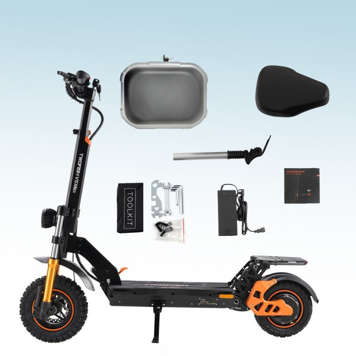 2026 Electric Off-Road Scooter For Adults 65KM 48V/18Ah 1200W NFC Color yellow