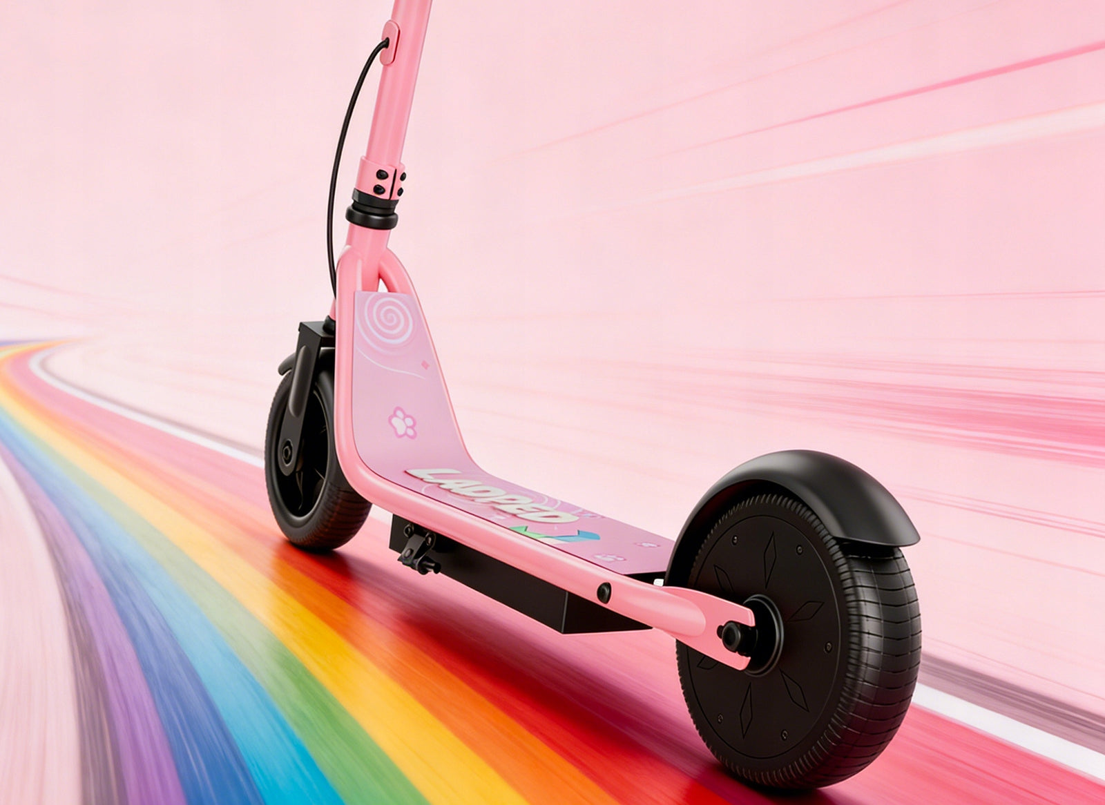 2026 Electric Scooter for Children 250W 14KM/H 16KM Pink Lightweight Color pink