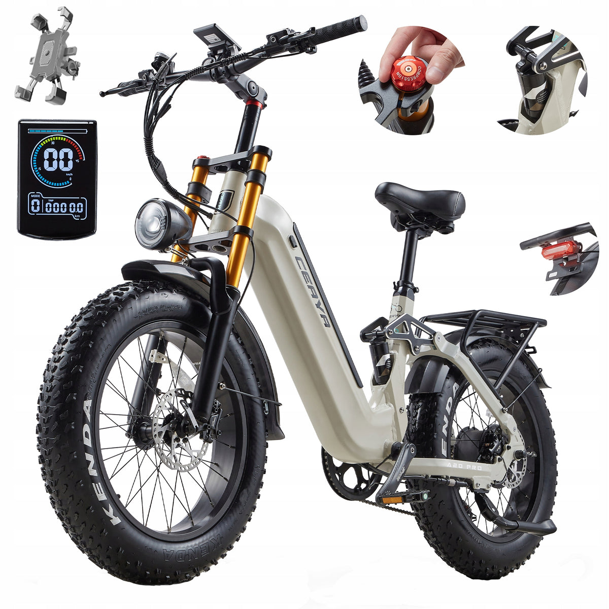 2026 Electric Vehicles CEAYA A20PRO 1000W 48V20AH 45km/h hydraulic brake Brand no brand