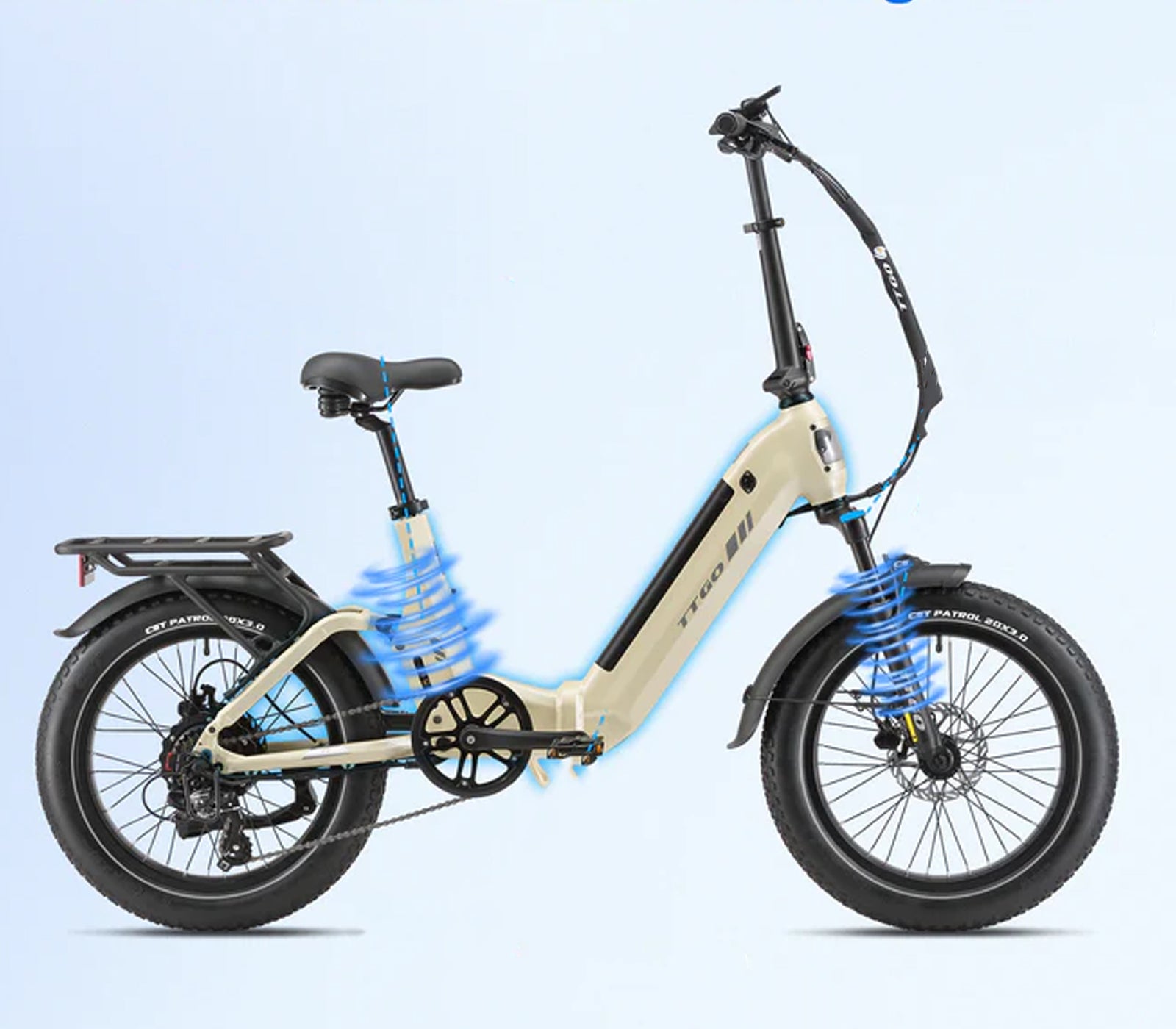 2026 Folding electric bike TTGO F7 250W 48V 15Ah 70NM 25KM/h 120KM -EU Frame size L