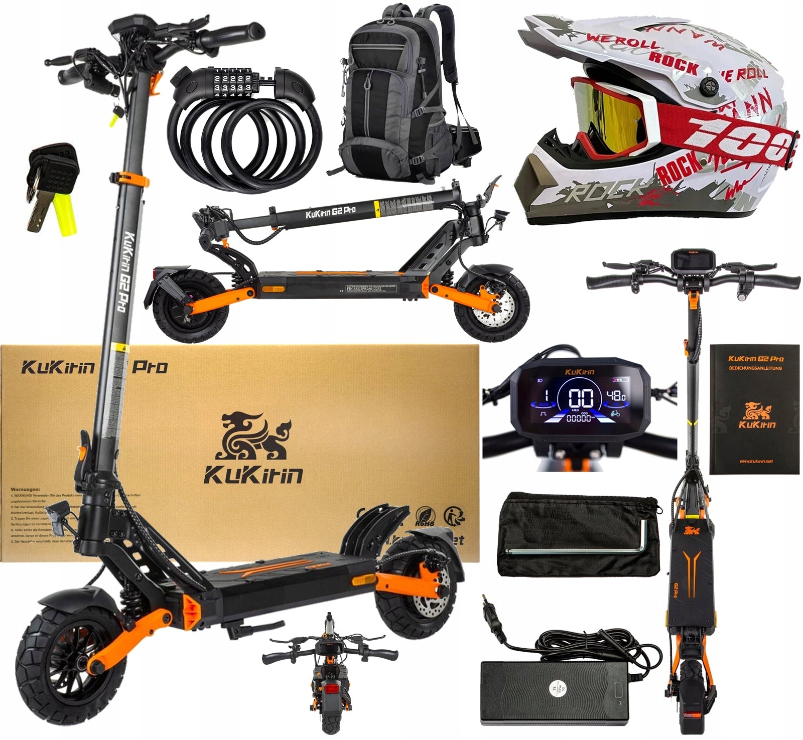 2026 Kukirin G2 Pro (ABE) Electric Scooter 500W 20KM/h 15.6Ah 65km +Gift PL