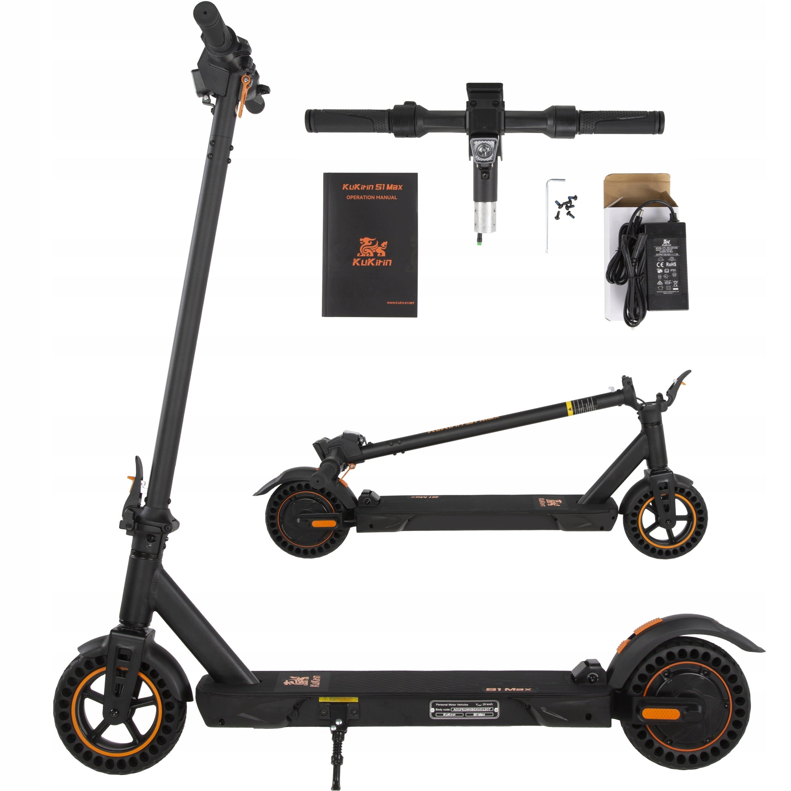 2026 Kukirin S1 max Folding Electric Vehicle 500W 36V10.4Ah 25km/h 8“ PL