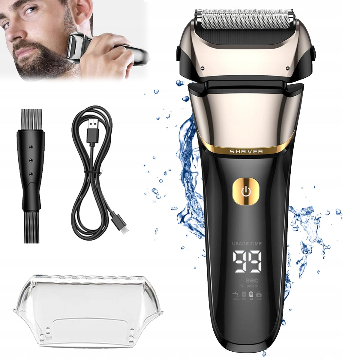 2026 Men's Electric Shaver | Beard Shaving Machine Beard 2in1