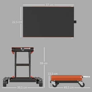2026 Motorcycle lift 500 kg adjustable 135-390 mm orange Brand no brand