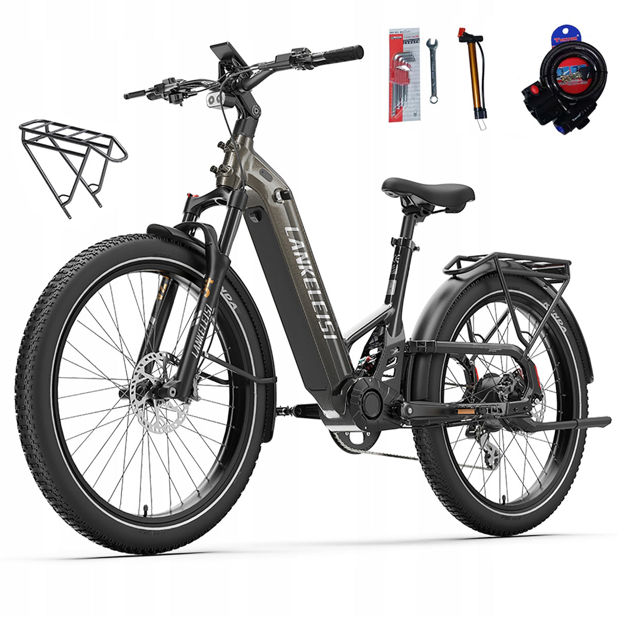 2026 NEW Electric Vehicle LANKELEISI 1130W 48V20Ah 150km 26" 48KM/H PL Packaging status original