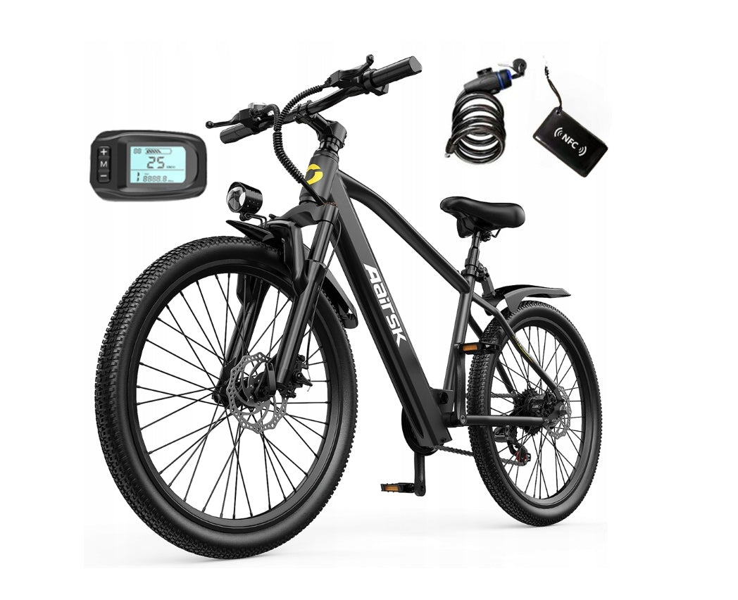 2026 New Electric Bike Aairsk GT900 26" 250W 36V 13Ah 70 km+NFC E-MTB Packaging status original