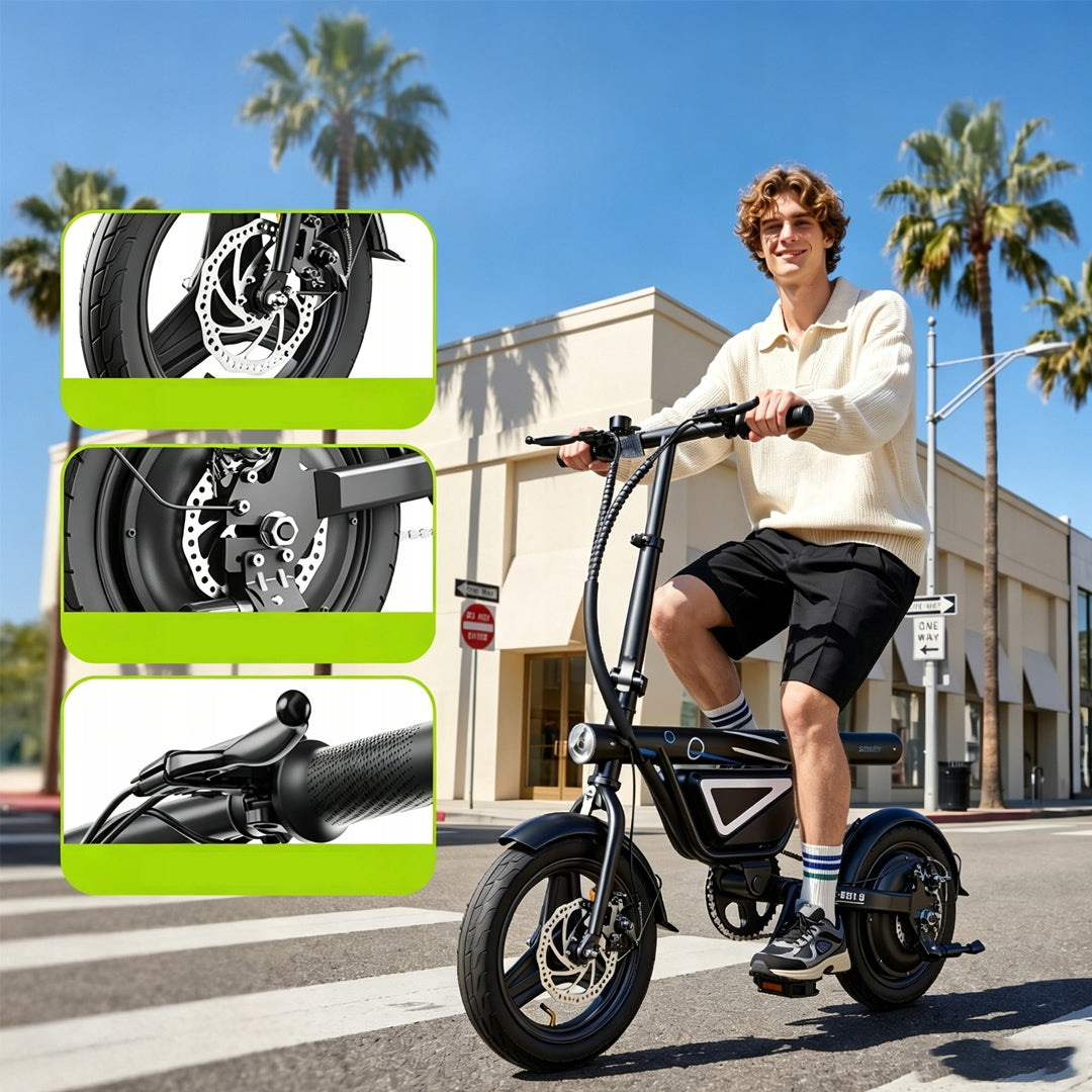 2026 New IScooter EB1S Electric Bike 25 km/h 50km range 250W 36V12Ah EU Foldability partially assembled, calibrated