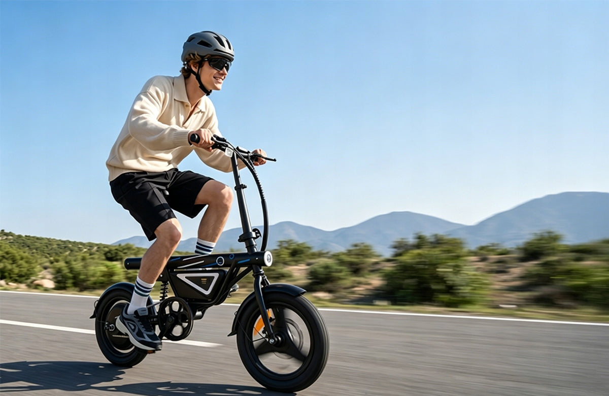 2026 New IScooter EB1S Electric Bike 25 km/h 50km range 250W 36V12Ah EU Manufacturer code IScooter EB1S -- PowerGlide