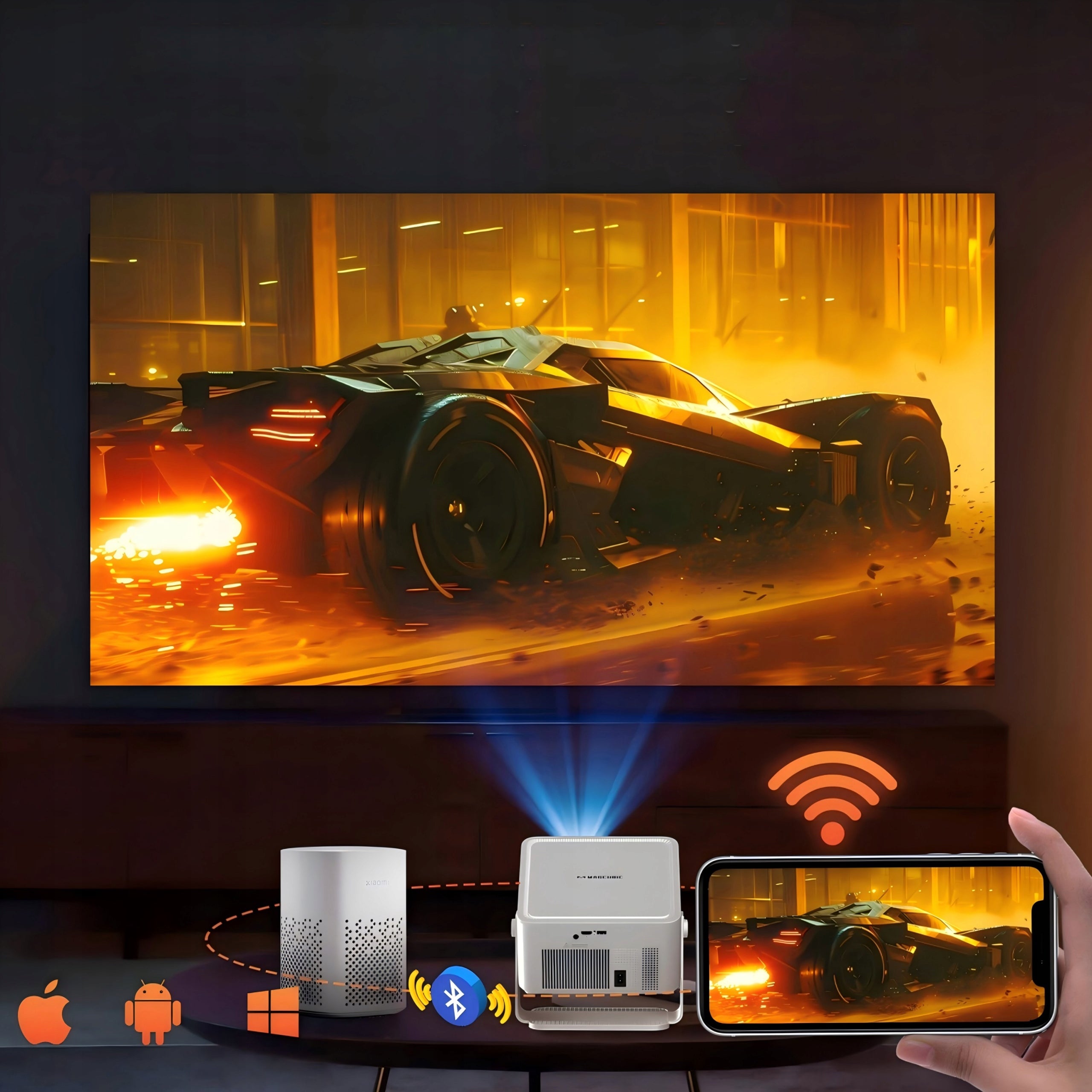 2026 New Magcubic HY450 MAX Small projector HDR10+ Auto Focus WiFi6 BT5.4 Packaging status original