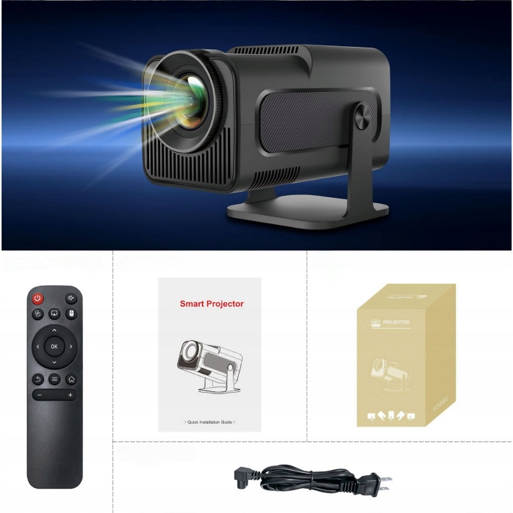 2026 Projector WiFi Projector HY320 LED Remote Control Android TV 4K FULL HD 1080p Packaging status original