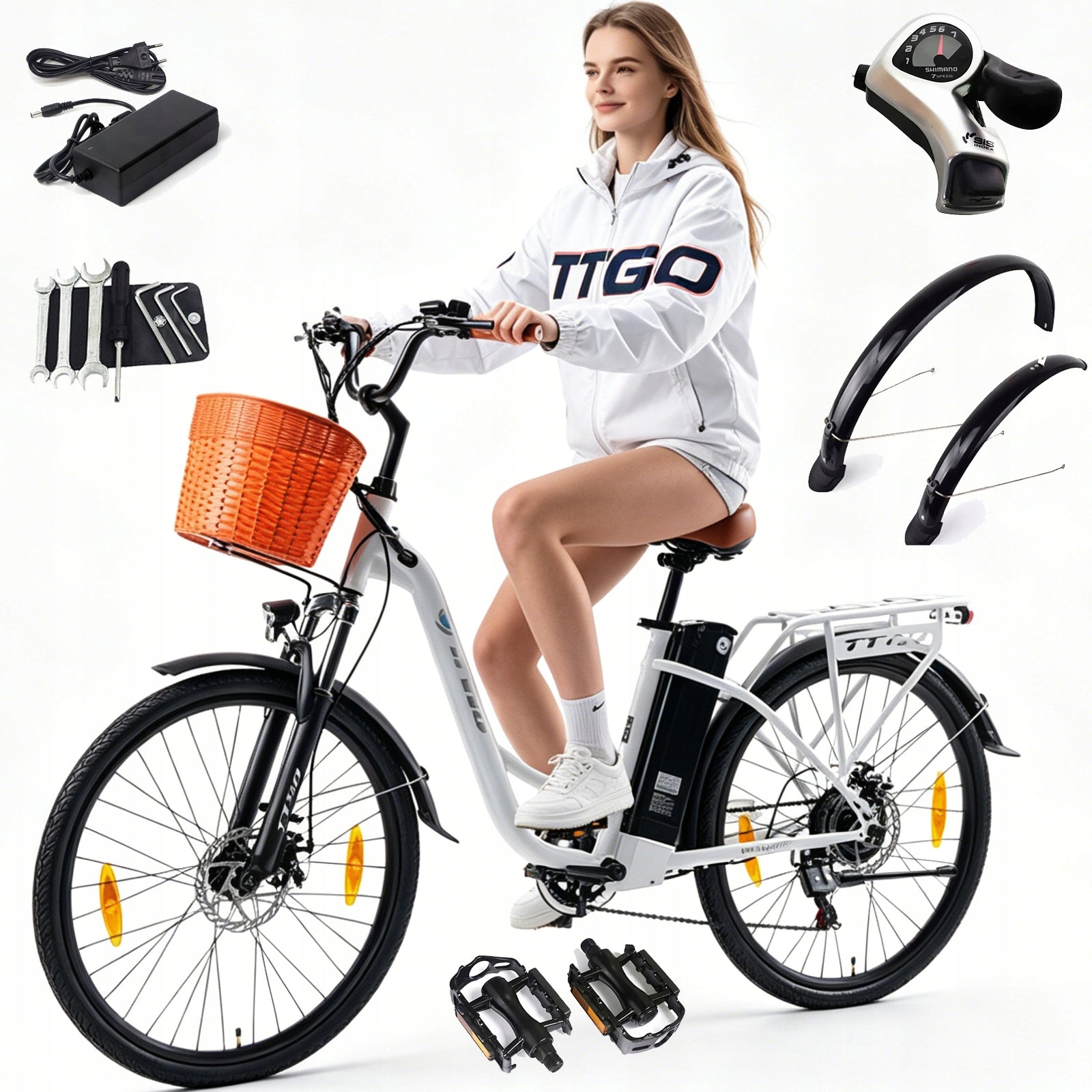 2026 TTGO YY-26 ST Men's/Women's Electric Bike 250W 14.5AH 25KM/H 75KM 26“