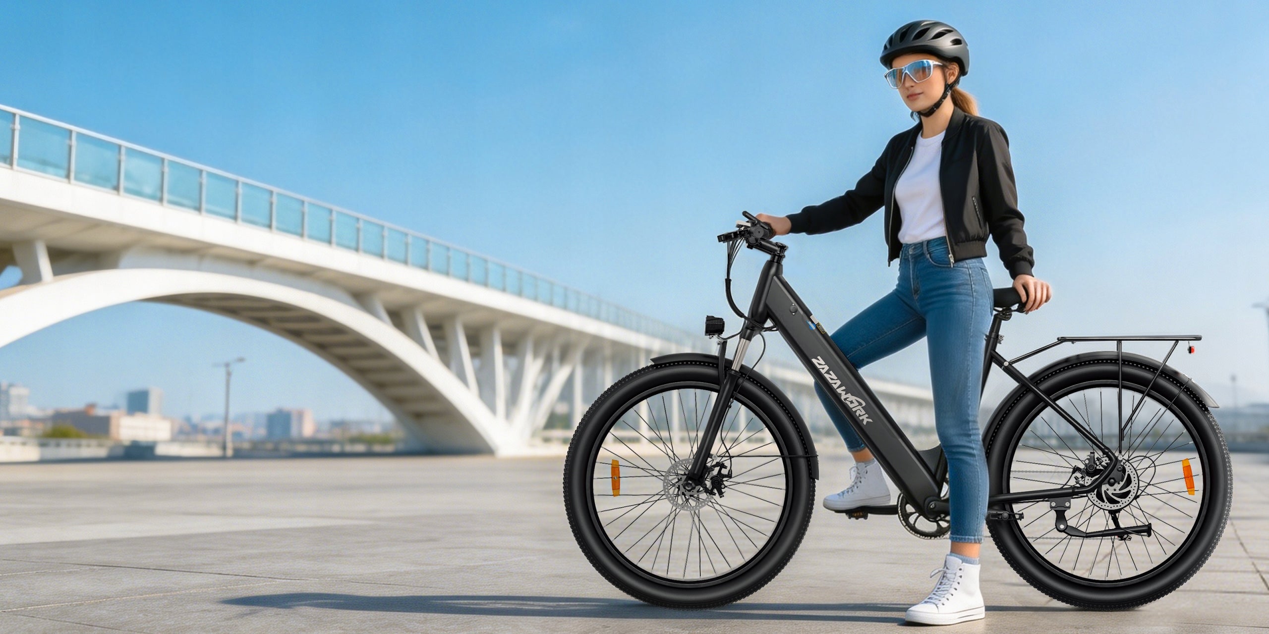 2026 ZAZAWORK C28 Electric Bikes 250W 120HP 36V20AH Strong Motor Black Model ZAZAWORK C28 250W 120KM 36V 20AH Funkcja