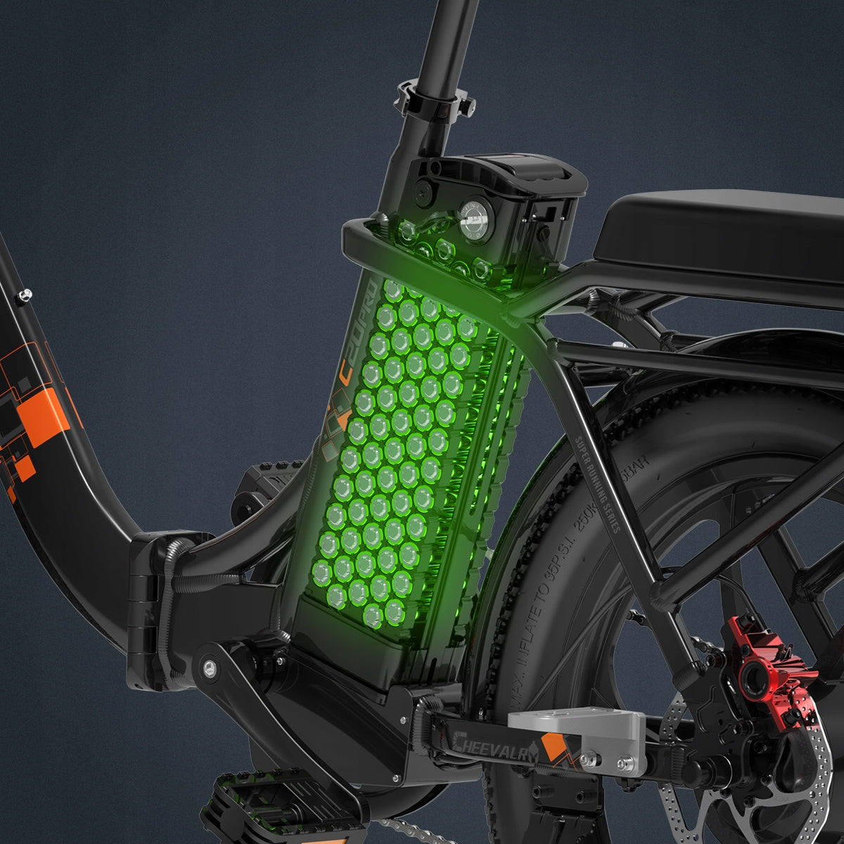 2026 folding electric bike 250W 20AH 150HP basket Cheevalry C20 PRO Model 250W 20AH 150KM koszyk Cheevalry C20 PRO