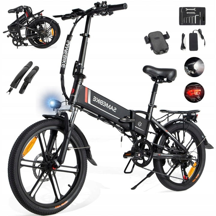 2026NEW SAMEBIKE 20LVXD30-II Electric Vehicle 48V 32KM/H 80KM 20" Shimano 7