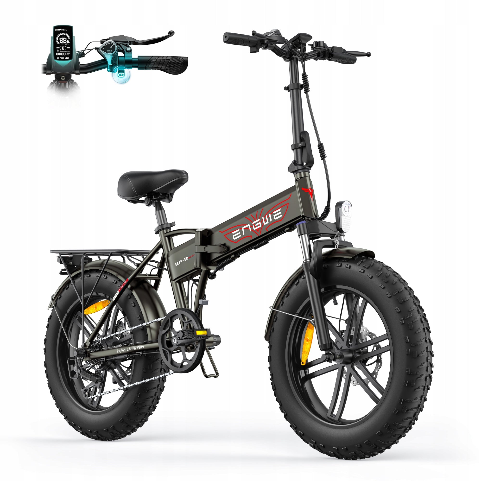 2026New Engwe EP-2 Boost 13Ah 120KM 20" Off-Road Tyres Electric Vehicles