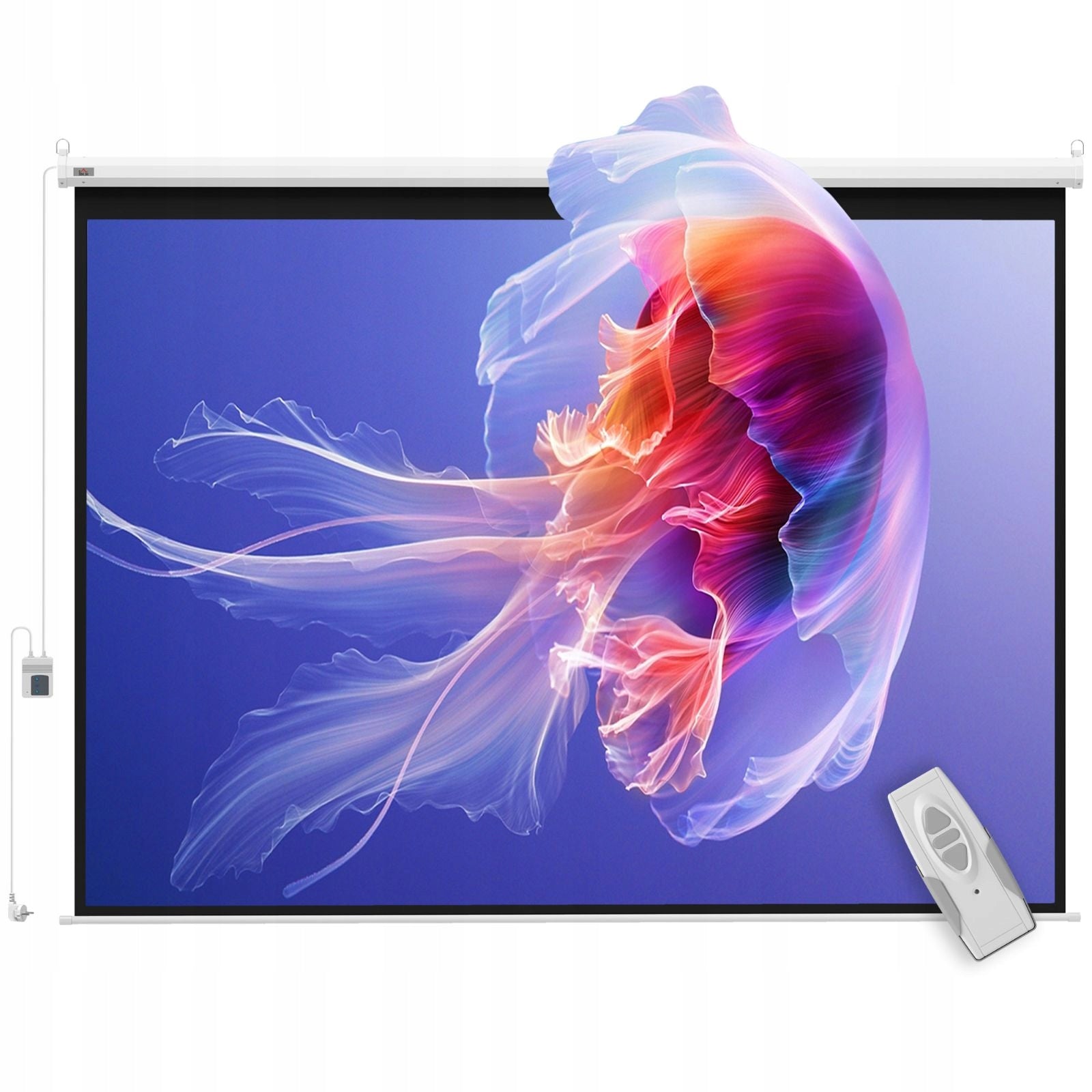 2026Y Projection screen 84 inches 171x130 cm 43 with remote control white