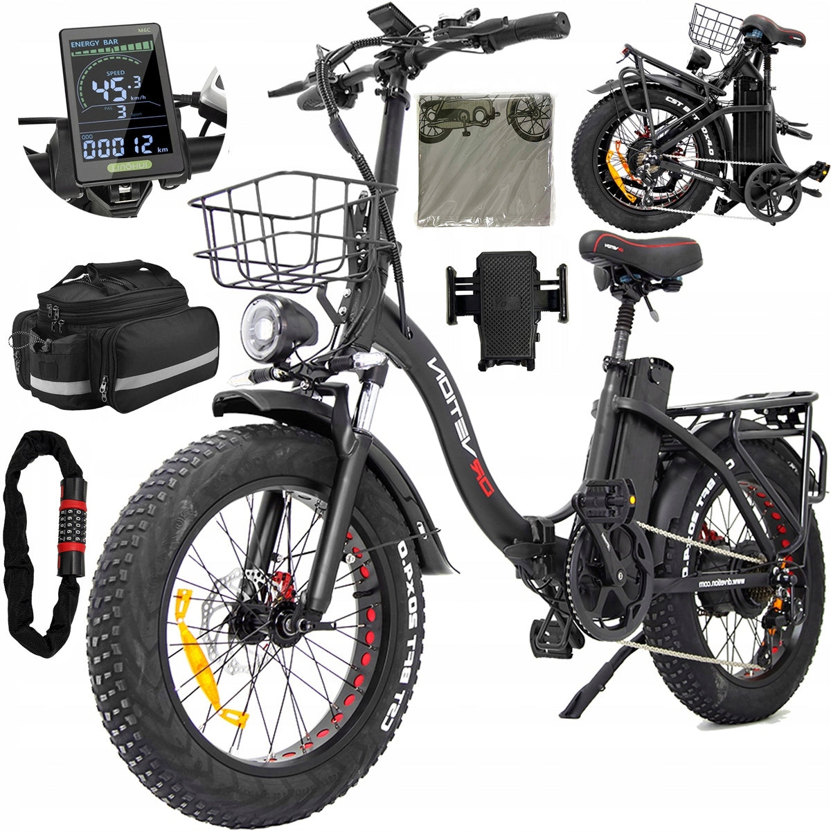 20”Folding Electric Vehicles DRVETION CT20 1000W 45km/h 15AH MTB