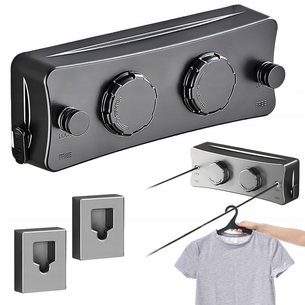 20KG ROLL-UP DRYING CORD WITHOUT DRILLING FOR BATHROOM BALCONY