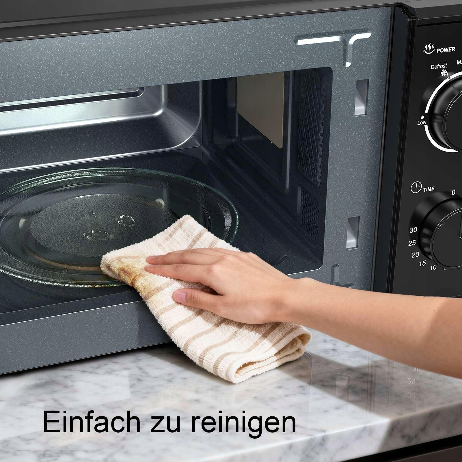 20L Compact Microwave – 360° Even Heating, Auto Defrost, One-Touch Start