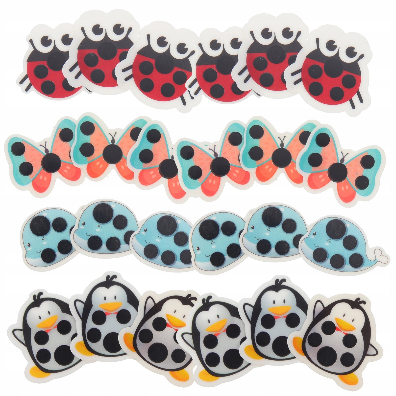 20PCS KIDS FOREHEAD THERMOMETER STICKERS CARTOON Medical device yes