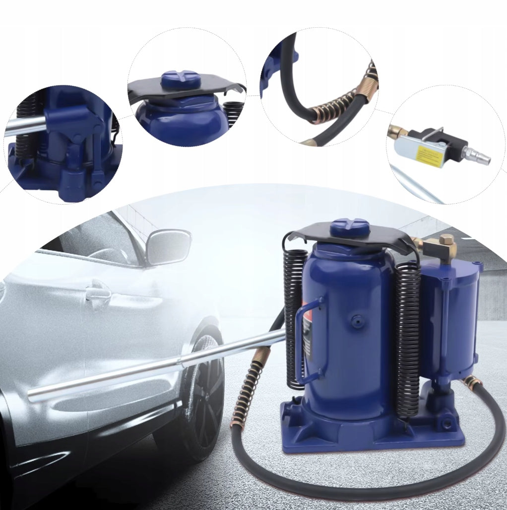 20T Pneumatic Workshop Hydraulic Bottle Lift Manufacturer code BJ-20T-PNE/HYD-BLUE