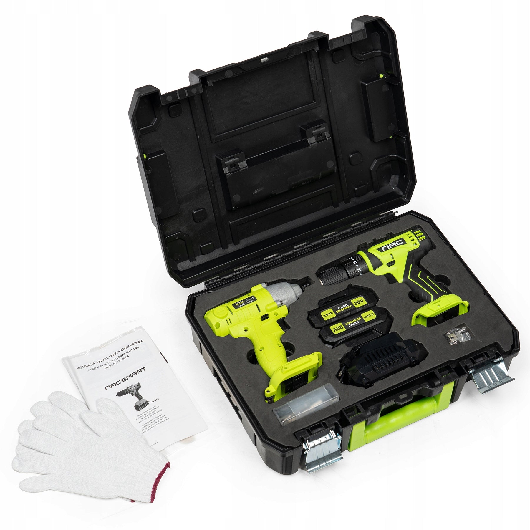 20V NAC SMART NS-SET1-20V SCREWDRIVER AND IMPACT DRIVER SET Brand NAC