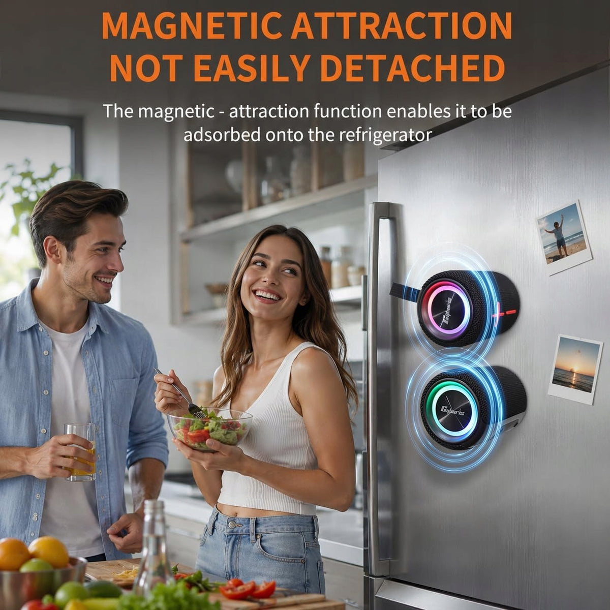 20W MAGNETIC DUAL SPLITTABLE BLUETOOTH SPEAKER WATERPROOF WIRELESS SPEAKER Brand Gaekol