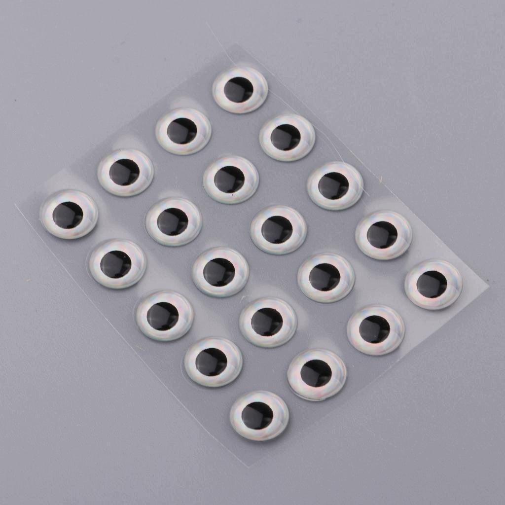 20pcs 3d Fishing Eyes Fishing Lure Eye & 10pcs Fishing 8mm Eyes+10mm Head Packaging status original