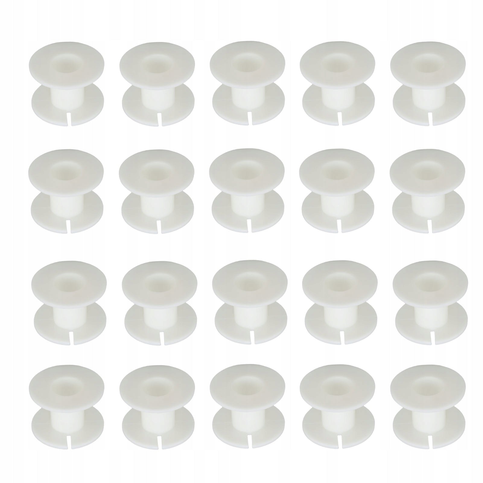 20pcs Plastic Empty Wire Spools 39mm ABS Empty Thread Spools M8 Brand no brand