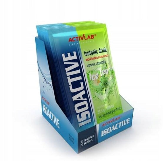 20x Activlab Isoactive 31,5 g Ice Tea with Lemon Grass Carbohydrate Isotonic