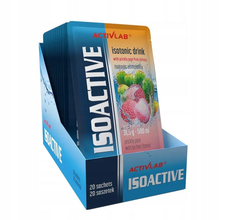 20x Activlab Isoactive 31,5 g Prickly Pear with Lychee Carbs Isotonic