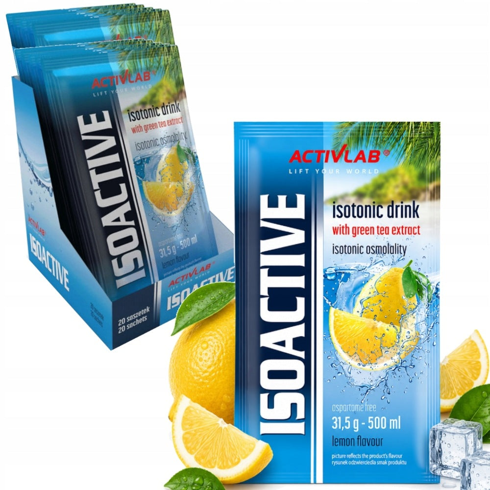 20x functional isotonic ACTIVLAB ISOACTIVE lemon flavour electrolytes