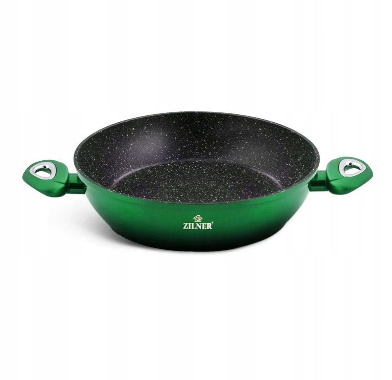 21-PIECE POT SET WITH MARBLE COATING 21el INDUCTION GAS Green Additional color green