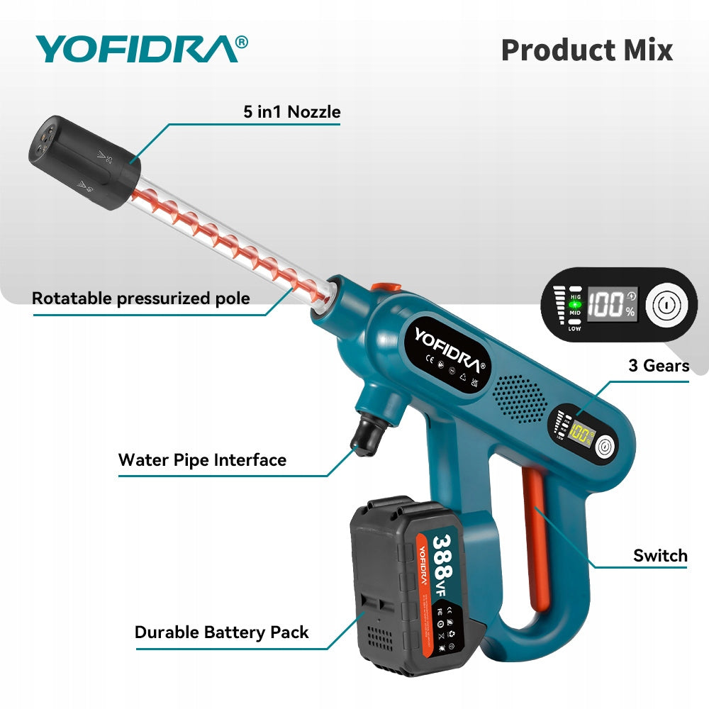 21V 2AKU CORDLESS PRESSURE WASHER GARDEN NOZZLE Manufacturer code sku006517_2+1