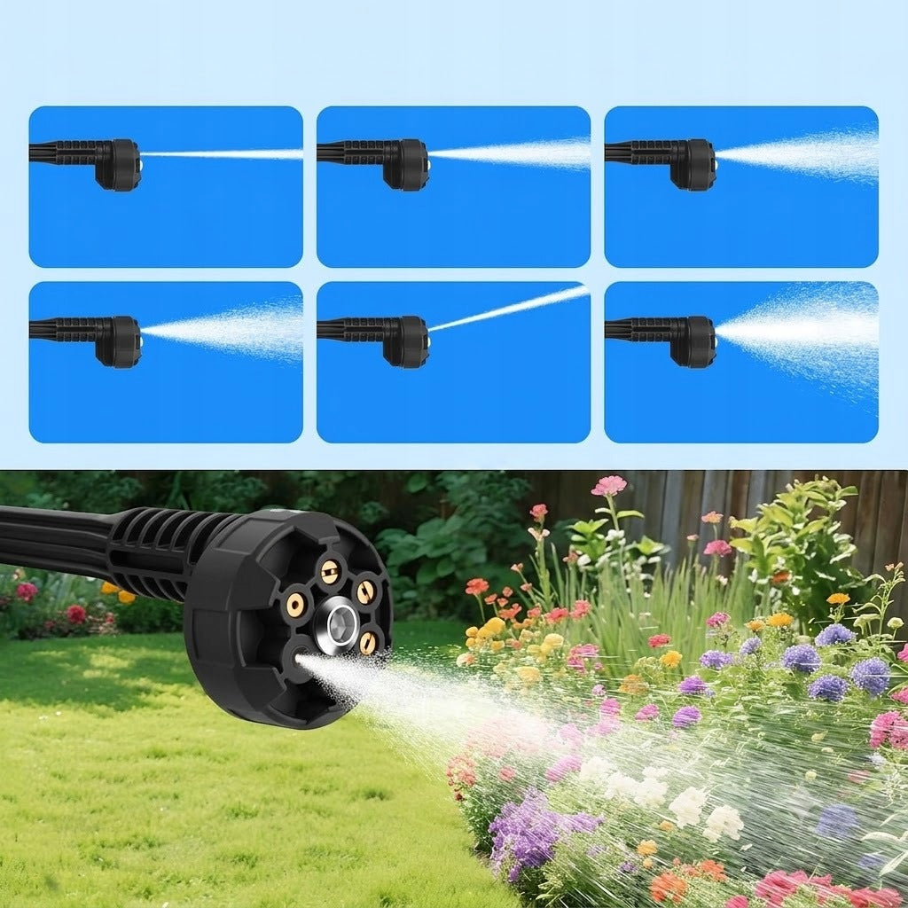 21V 790 PSI LED Cordless Pressure Washer 2 Batteries 6in1 Manufacturer code MJ-CE0414EU